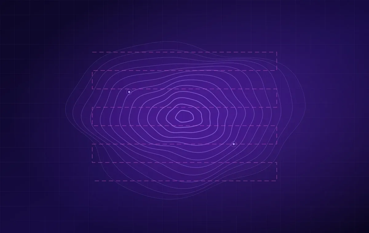Nested depth contours with survey lines and sounding points